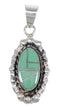 Turquoise Genuine Sterling Silver Southwest Pendant QX77122